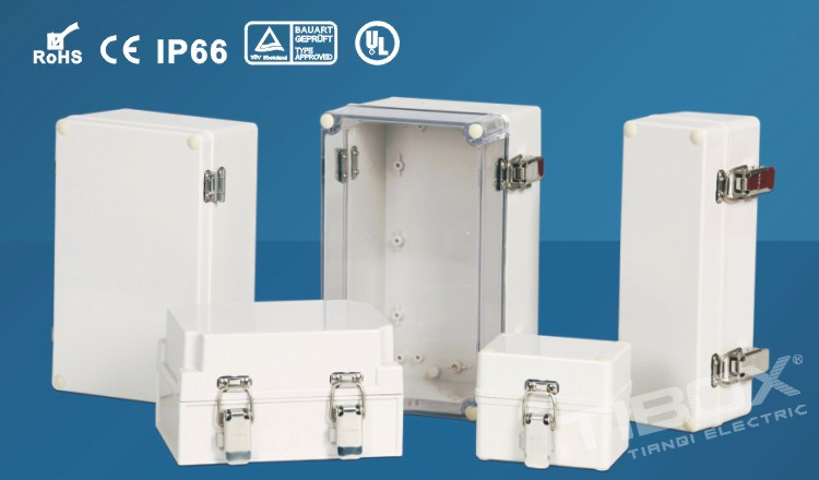 Stainless Steel Latch+Screw Type-Plastic Wall Mount Boxes