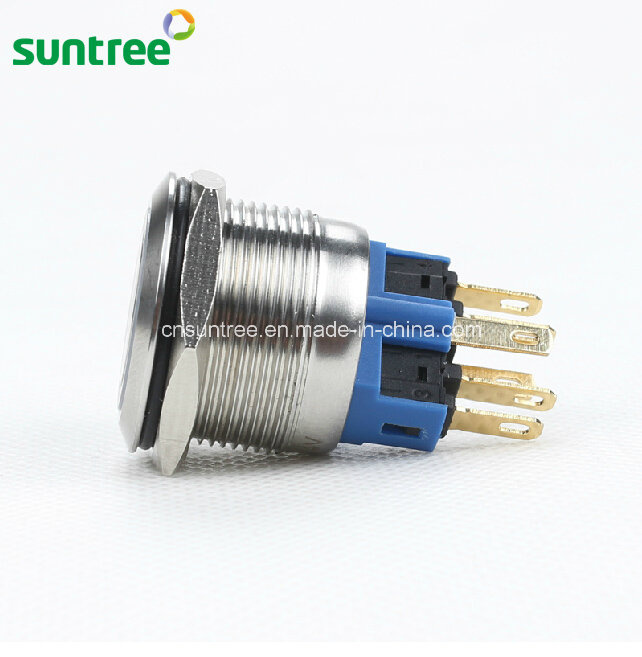 Automotive Anti-Vandal Momentary Push Button Switch 22mm