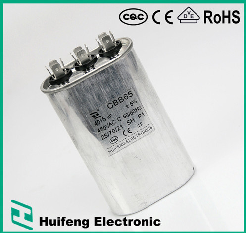 Cbb65 450VAC Air Conditioner Capacitor
