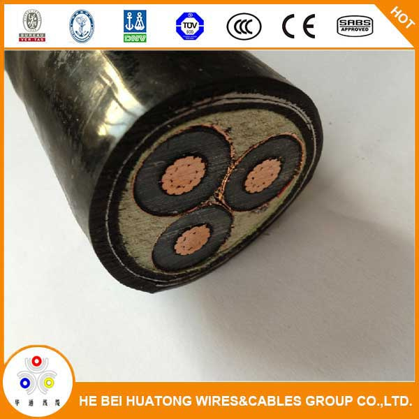 Medium Voltage 33kv 3 Core 150mm2 XLPE Insualted Copper Power Cable