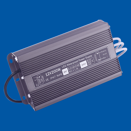 IP67 200W LED Driver DC12V Waterproof Power Supply for LED Lamp