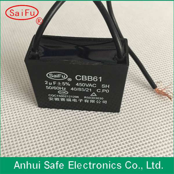 RoHS Complicant Cbb61 0.9UF Capacitor /Bm Cbb61 Motor Capacitor