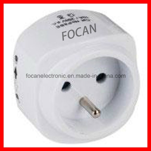 World Plug to French Socket Travel Adapter