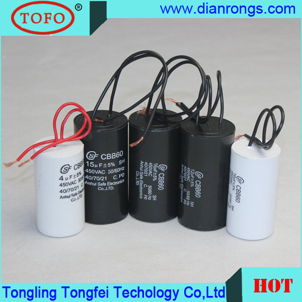Cbb Series Plastic Motor Run Capacitor (CBB60)