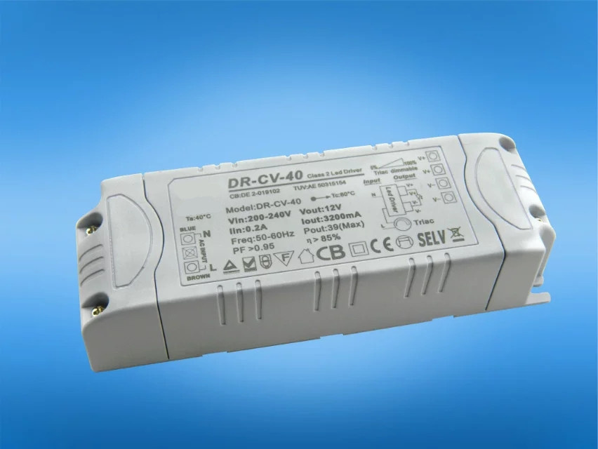 Indoor 40W Dimmable LED Driver for LED Lights
