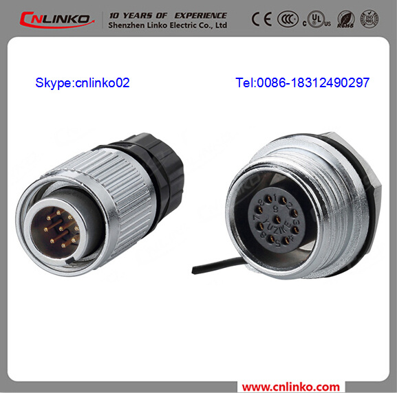 Waterproof Marine Electrical Connectors/Molded Electrical Connectors with Zinc Alloy Shell