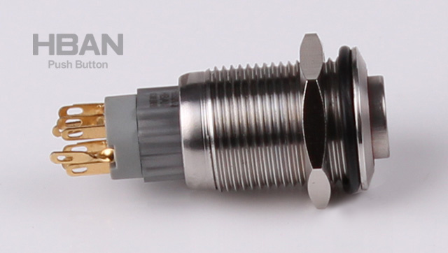Popular Spdt Momentary Ring Illuminated 16mm Push Button Switch