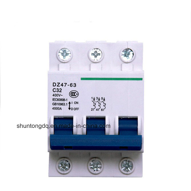 Mini Circuit Breaker, 25A, 32A, 40A MCB (DZ47-63) , 4.5ka 6ka