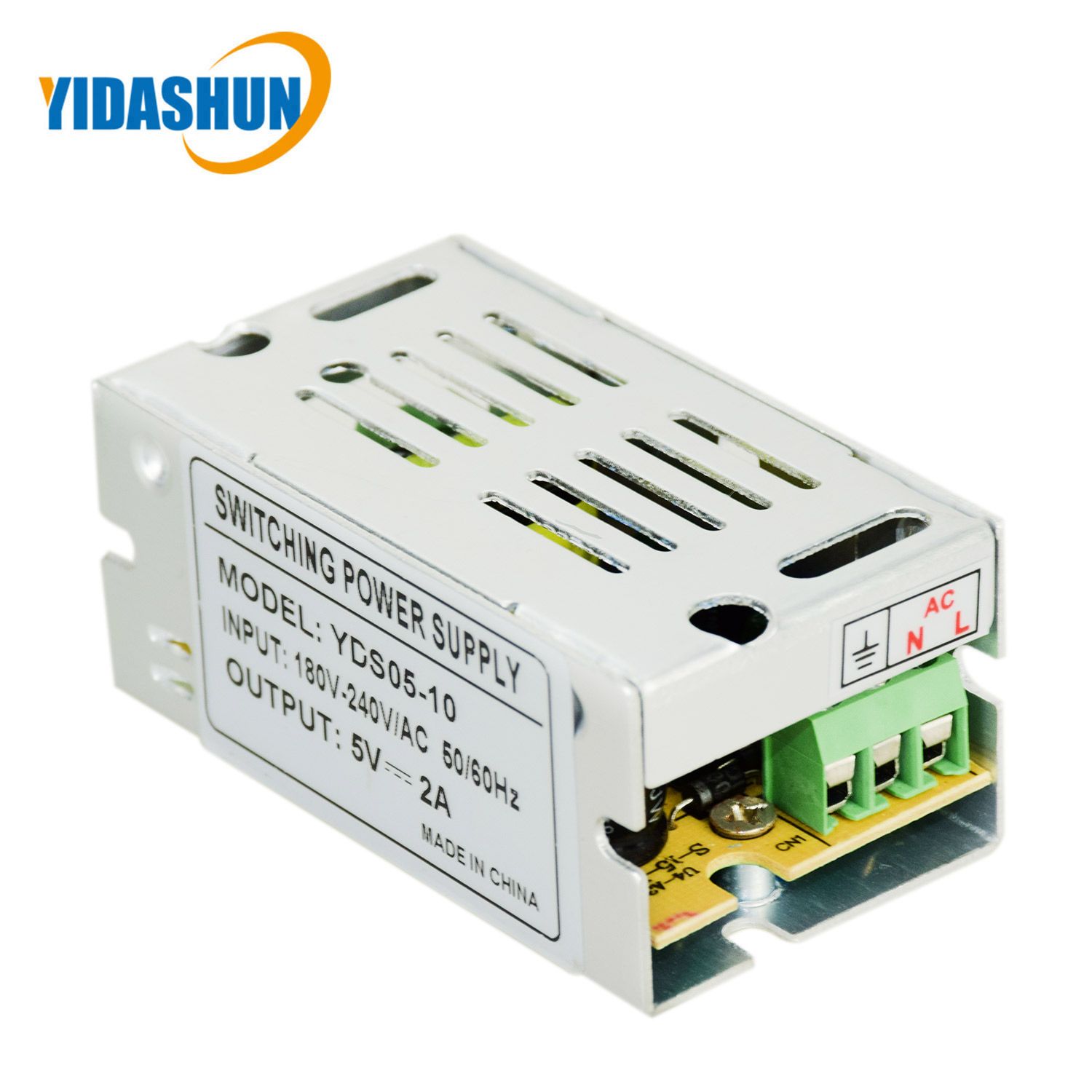 AC 100V-240V DC 5V 2A 3A 5A Reguldated Switching Power Supply for LED Light/CCTV Camera