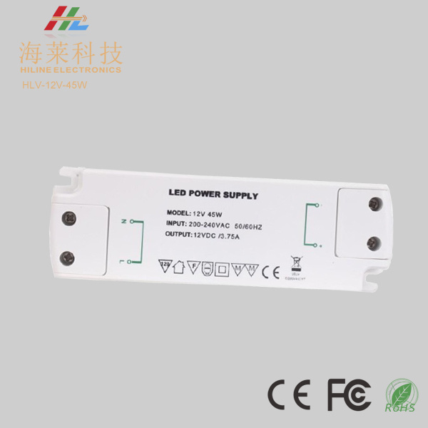 12V 24V 45W Plastic IP20 LED Driver