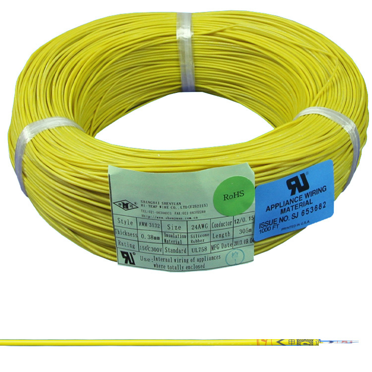 Awm 3132 Silicone Rubber Heat Resistant Wire