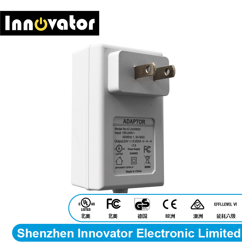 Innovator 24V 0.625A 15W Desktop Power Adapter for LED Light & Audio