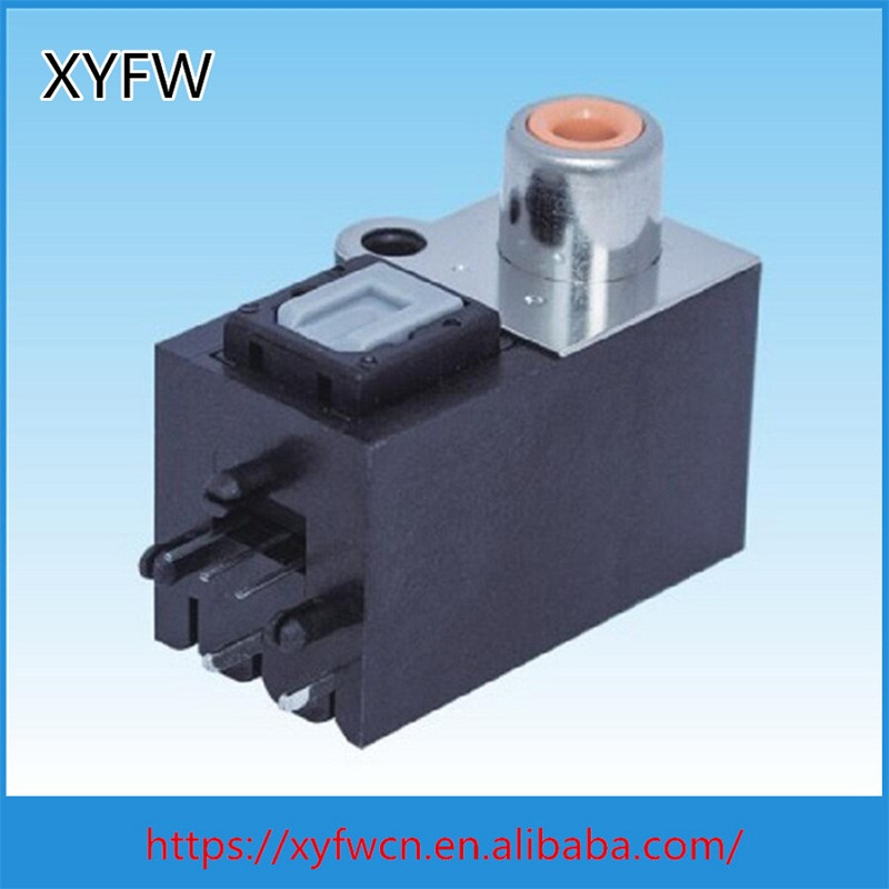 Receiver and Transmitter 3pin Optical Fiber RCA Jack