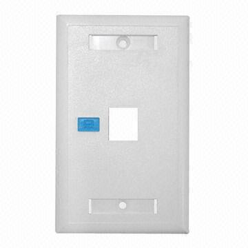 Single Port Network Faceplate in 120 Type (ST-FP01-U)