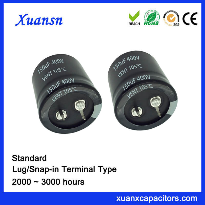 150UF 400V Good Quality Standard Snap in Capacitor