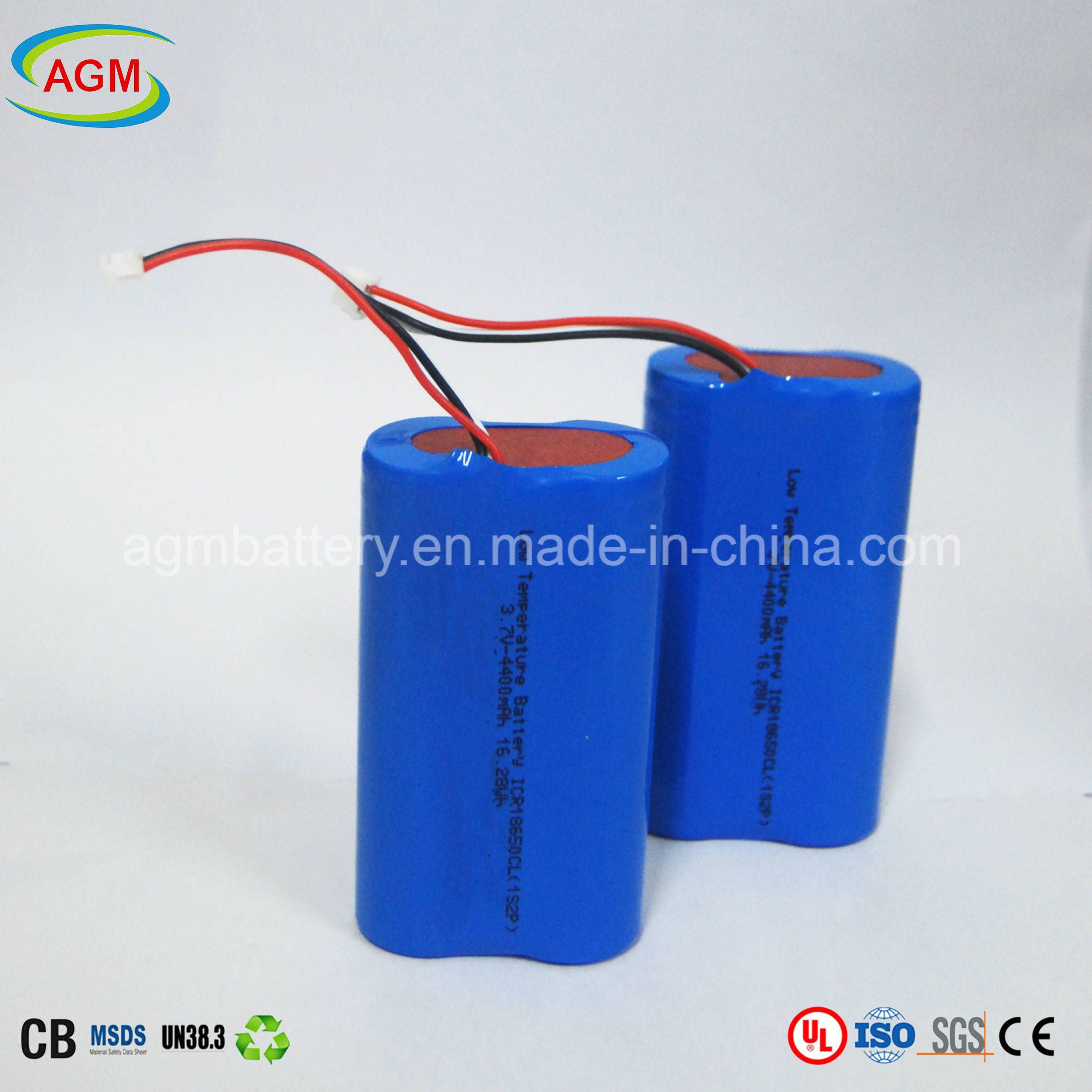 Icr18650 Cl 3.7V 4400mAh Low-Temp Battery Pack