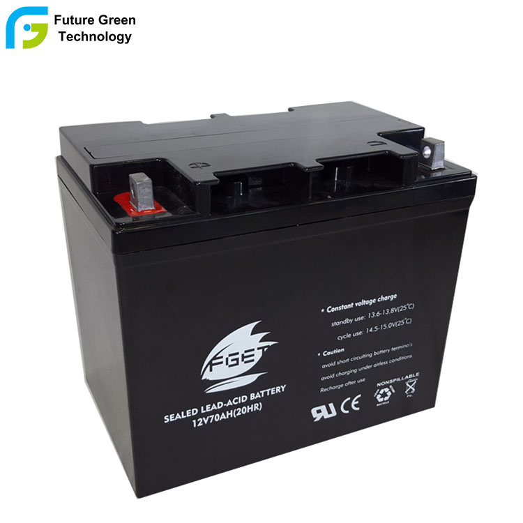 12V 70ah Rechargeable Sealed Lead Acid Deep Cycle Storage Battery