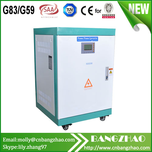 10000 Watt AC Single Phase to AC Three Phase Converter for Motor Load