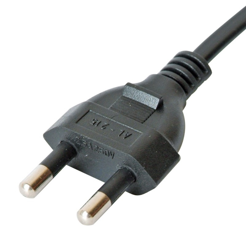 India Two Pins Power Cord