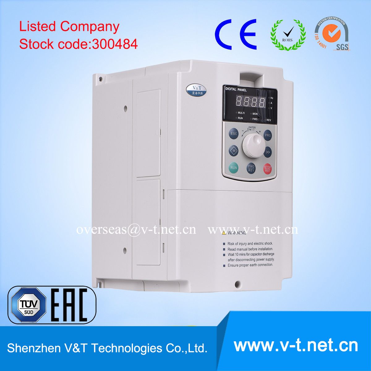 V&T Variable Frequency Inverter Middle Low Voltage Inverter with Closed Loop 11h - 200h-HD