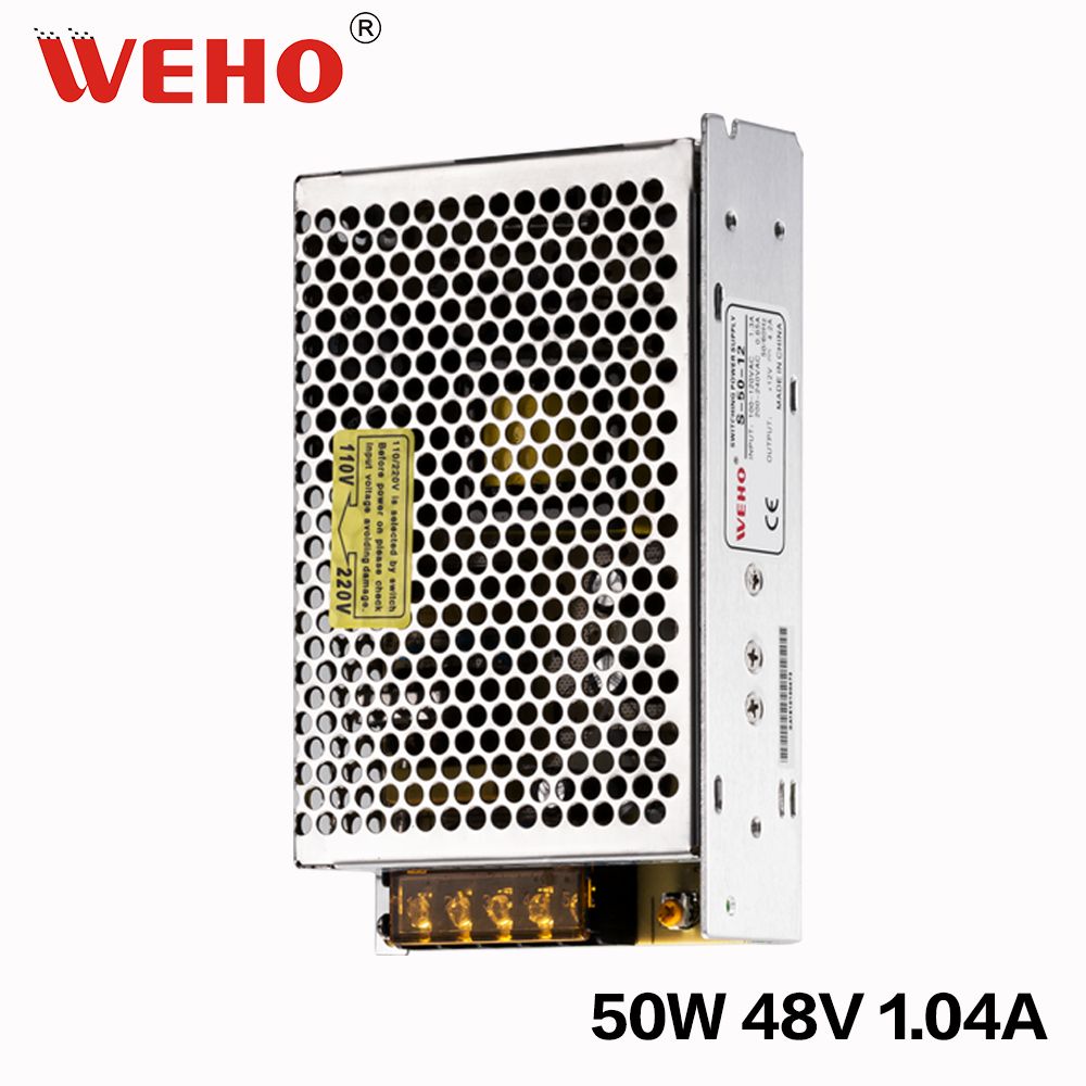 Ce RoHS Approved S-50W 48V 1.04A Power Supply
