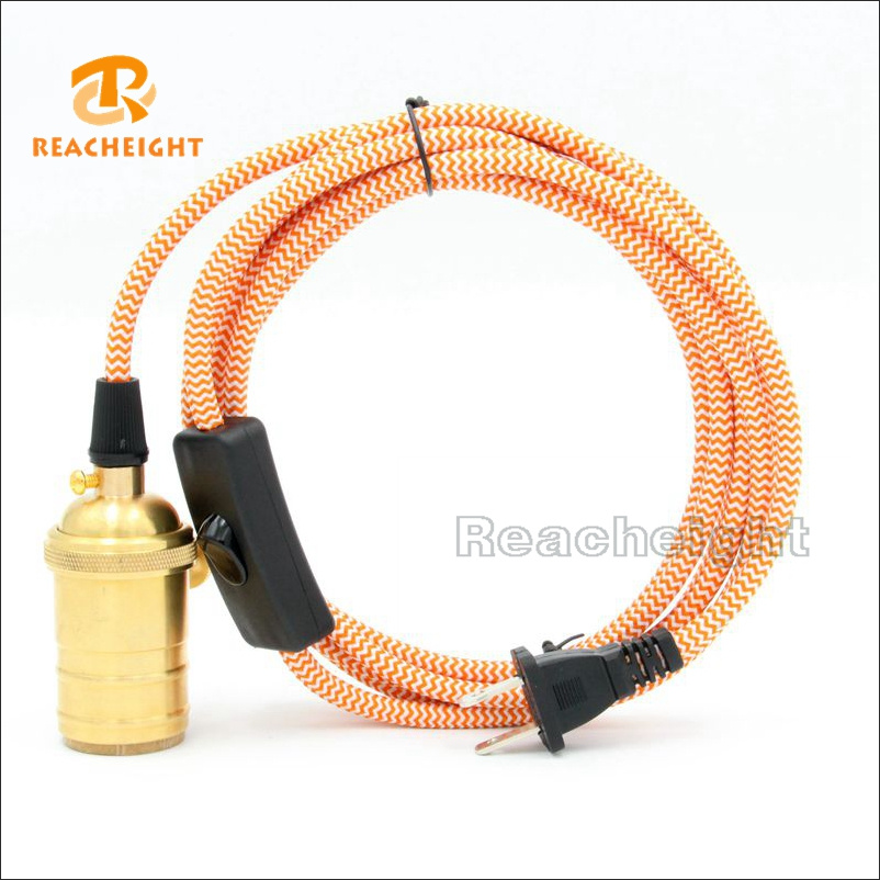 USA Approved 2prong Textile Power Plug Cord