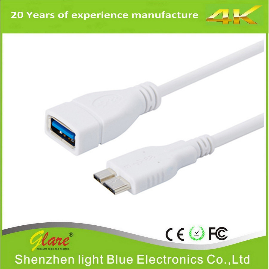 Hot Selling White Color Micro USB 3.0 OTG Cable