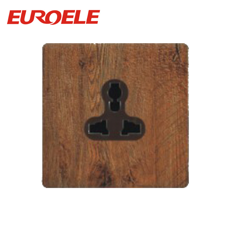 86*86mm Mahogany Painting PC Plate Universal Socket