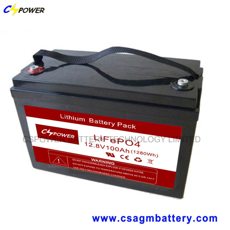Cspower Lithium-Ion Battery Pack 12V-100ah Deep Cycle Battery