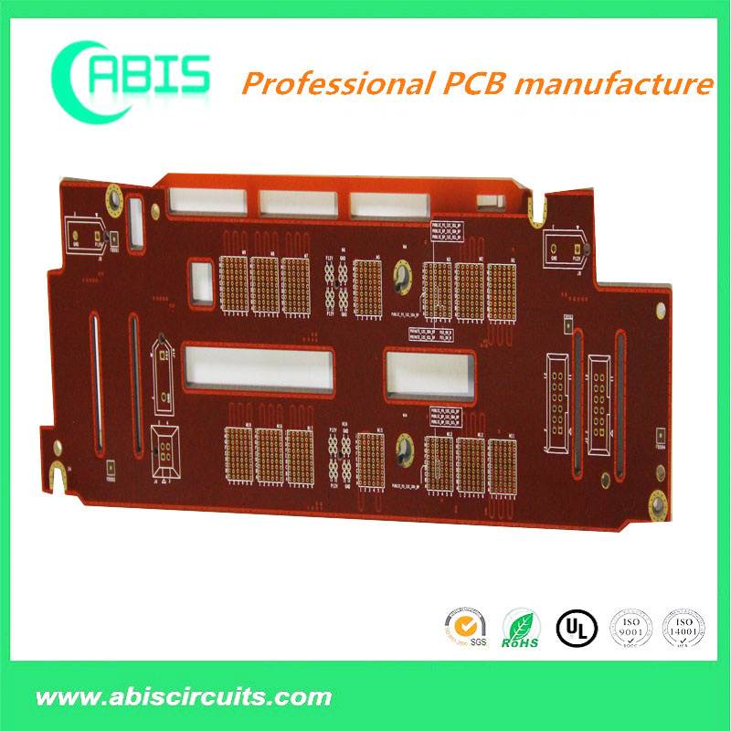 Immersion Gold PCB with Red Ink and Fr-4 Board