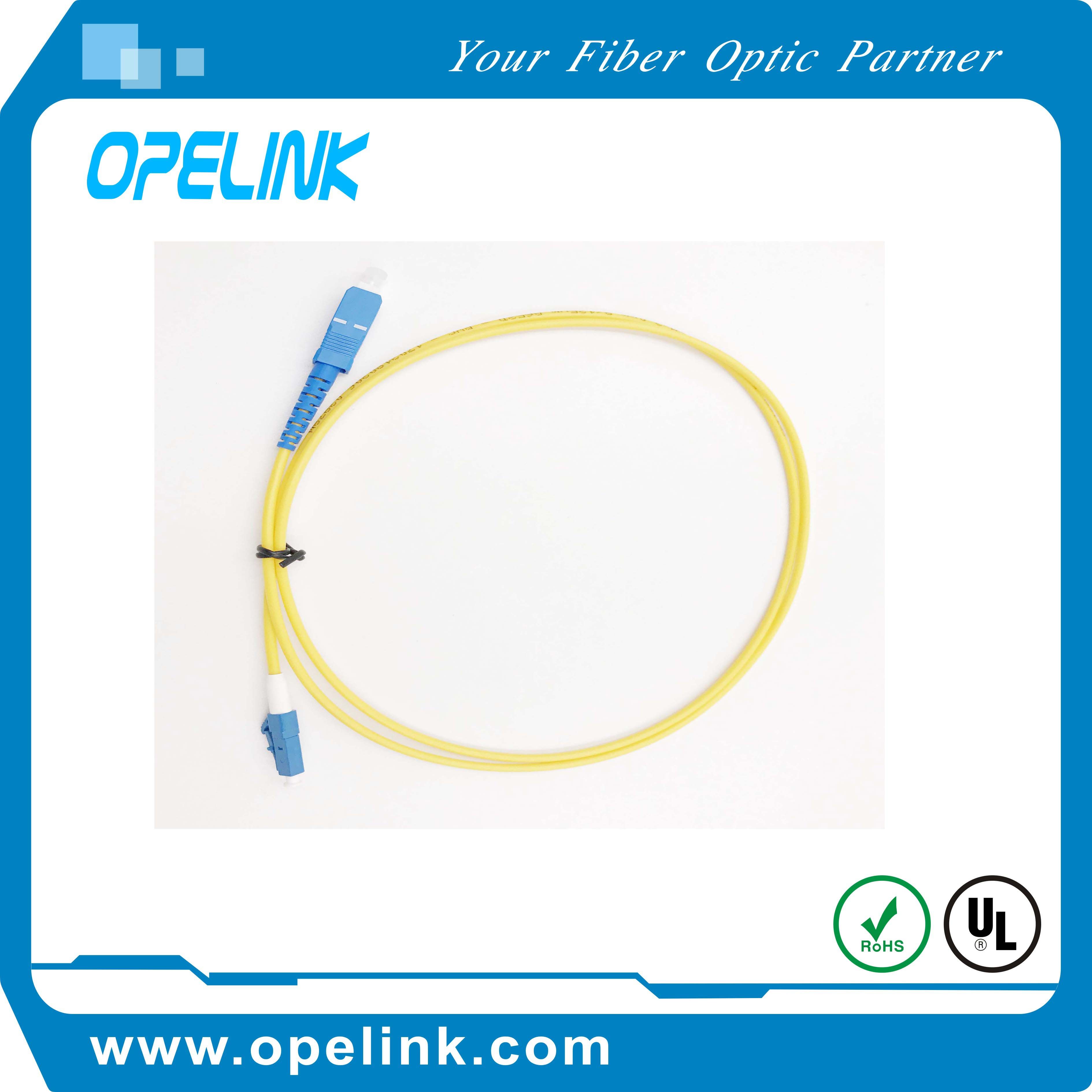 Fiber Optic Patch Cords Sc PVC 9/125