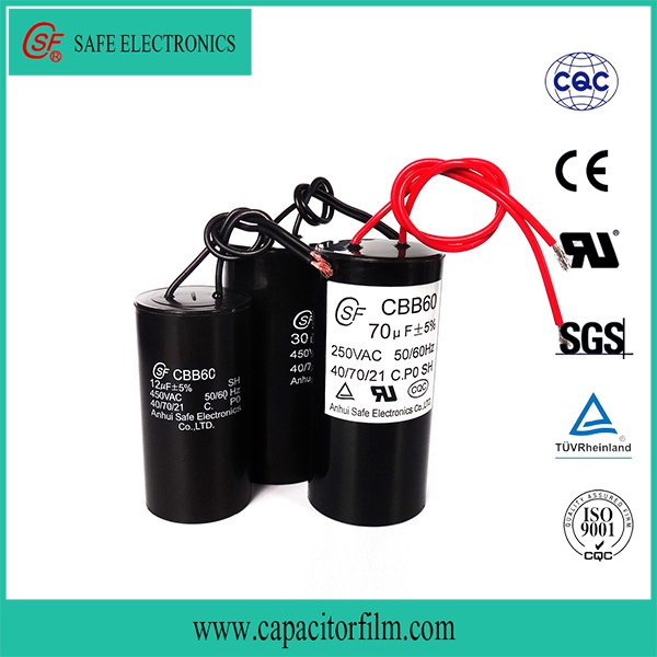 High Quality AC Motor Cbb60 Capacitor