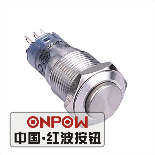 Onpow 16mm Push Button Switch (LAS2GQH-11/S, CE, CCC, RoHS, REECH)