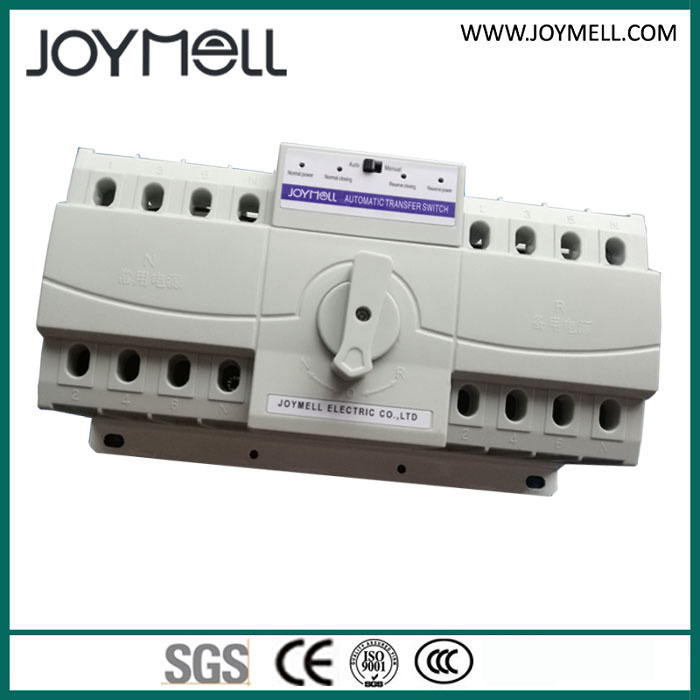 Dual Power 2p 3p 4p Electric Changeover Switch From 1A to 63A