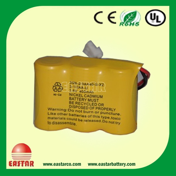 High Quality Rechargeable Ni-CD 3.6V 400mAh Battery
