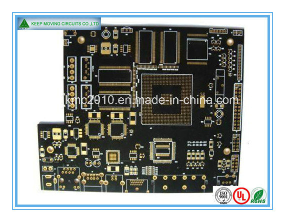 Customized BGA Immersion Gold Multilayer PCB with Black Solder Mask