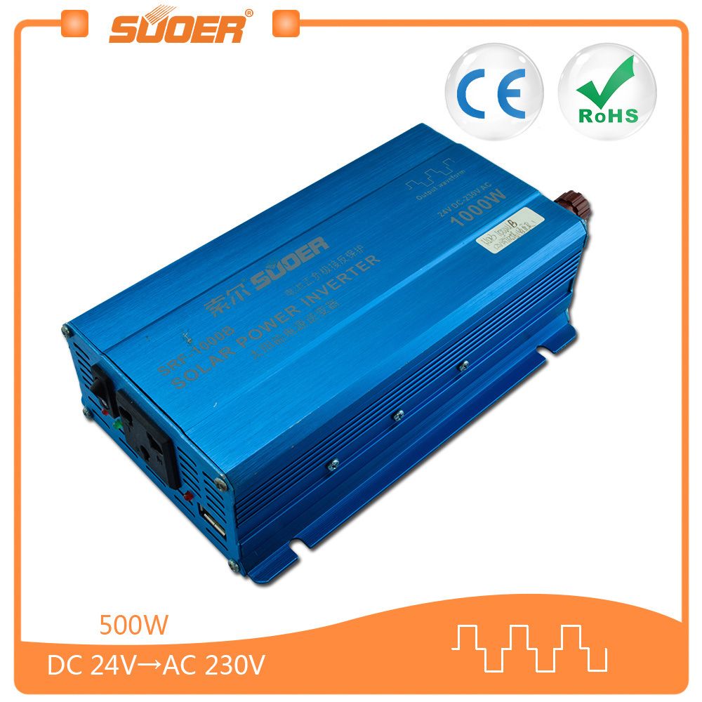 Suoer 24V 1000W Home Use Power Inverter with USB Interface (SRF-1000B)