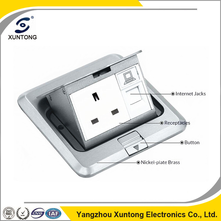 Xuntong Universal Multifunctional Outlet Floor Socket Brass Socket Box