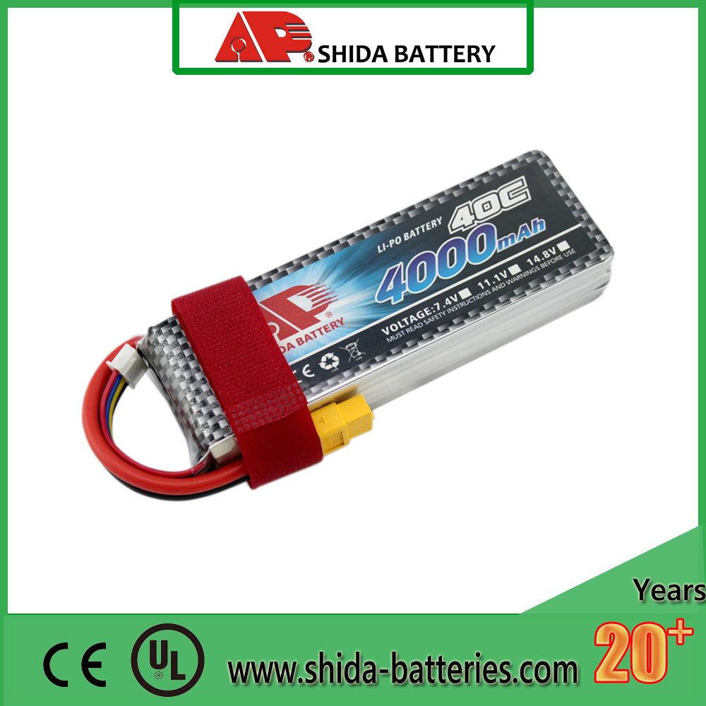 4000mAh 11.1V 40c Fpv Drone Ce Lithium Polymer Battery