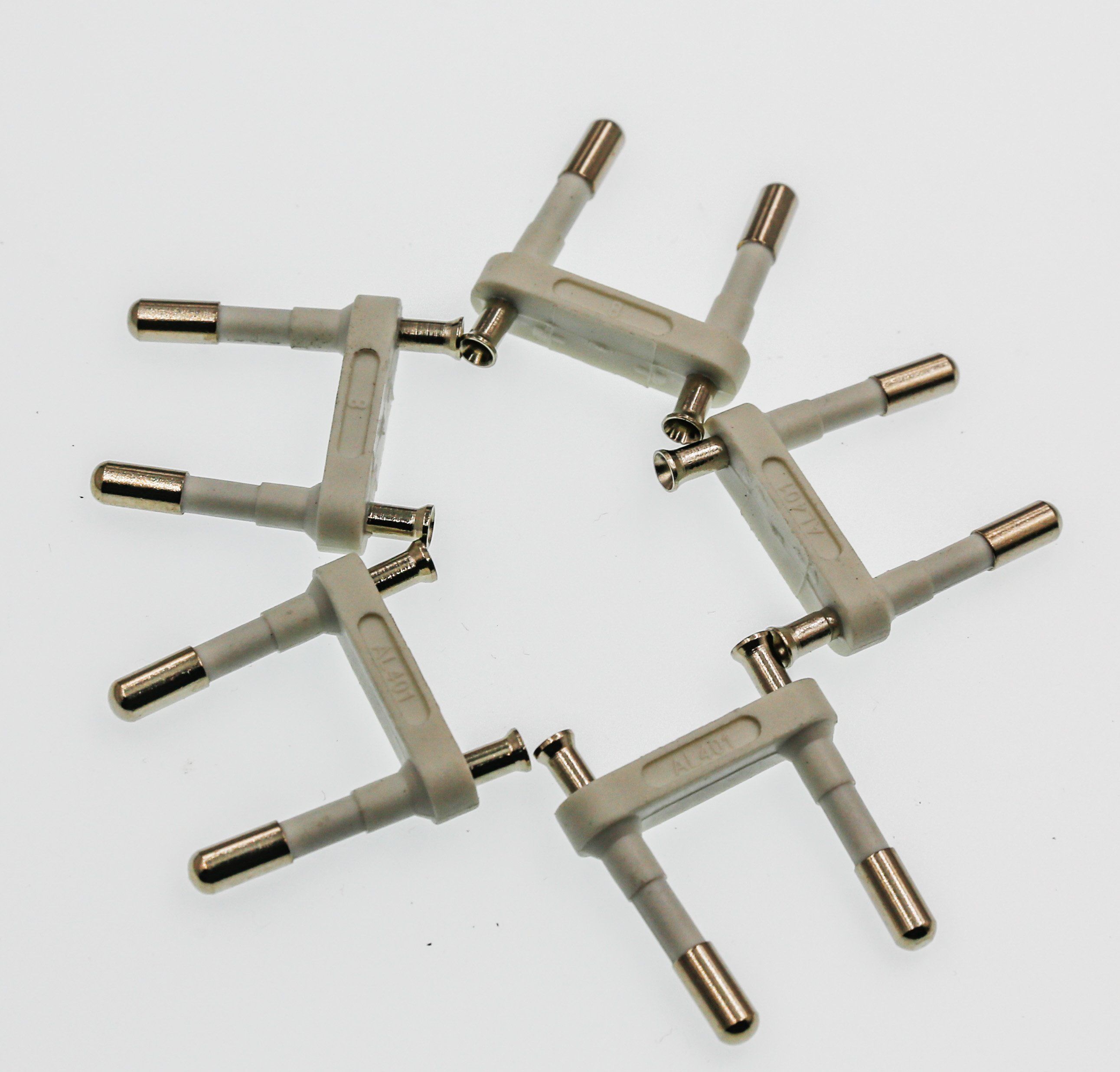 Schuko Plug Insert with 4mm Hollow Pins