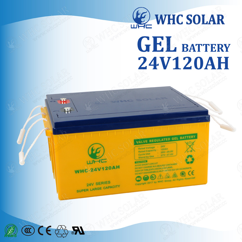 Renewable Energy Sources 24V 120ah Solar Panel Charging Battery