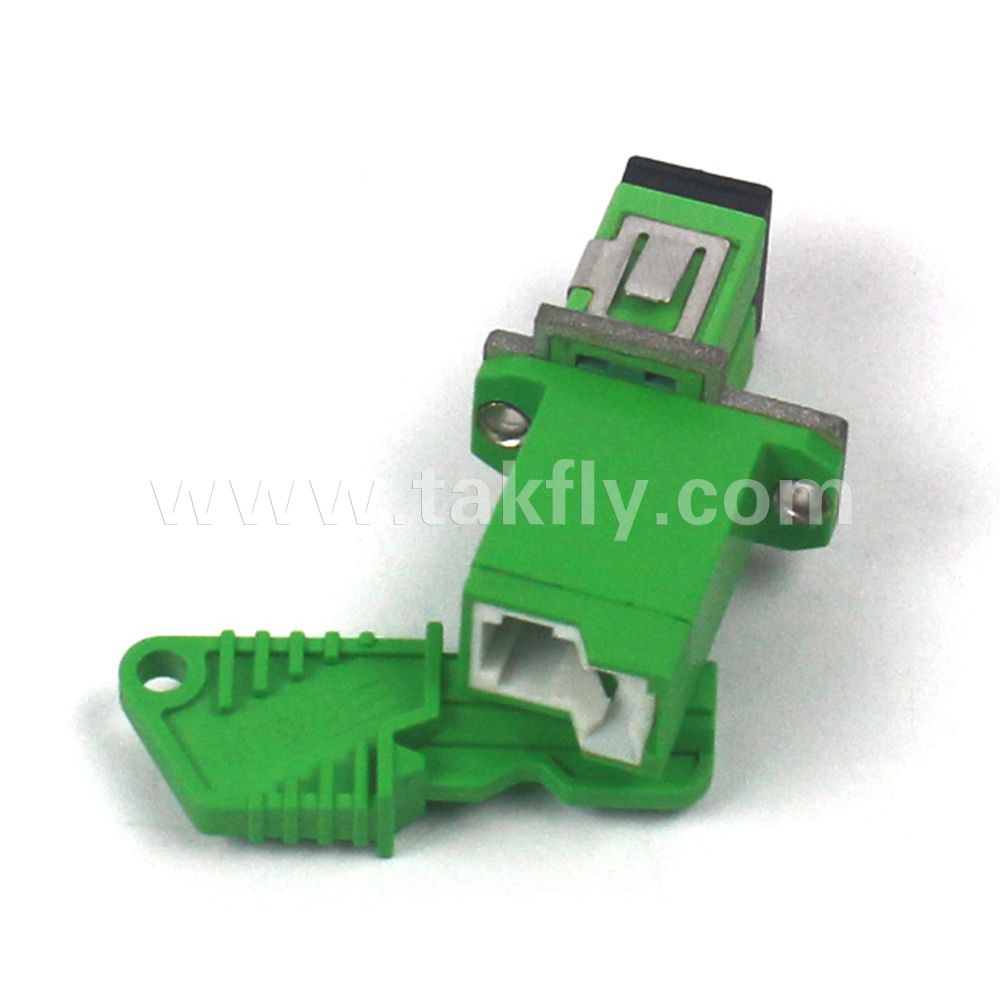 FTTH Low Insertion Loss E-2000/APC Fiber Optic Cable Adapter