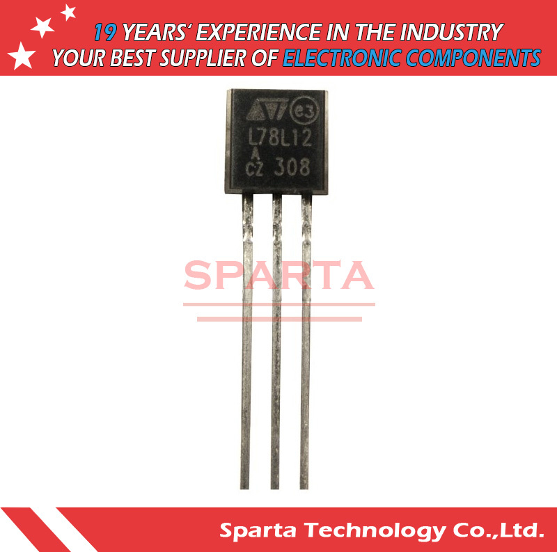 L78L12acz to-92-3 Standard Positive Fixed Linear Voltage Regulator IC