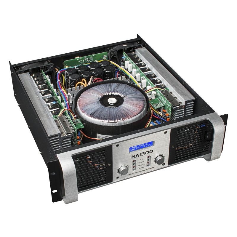 Ha Series 3u Panel with LCD Display Power Amplifier