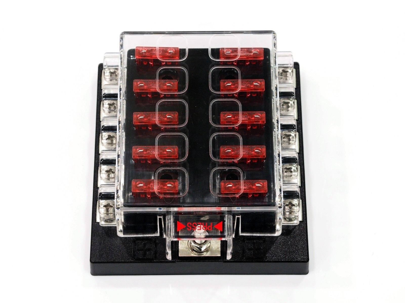 10 Way Standard Circuit Auto Blade Fuse Box/Car/Truck Fuse Holder