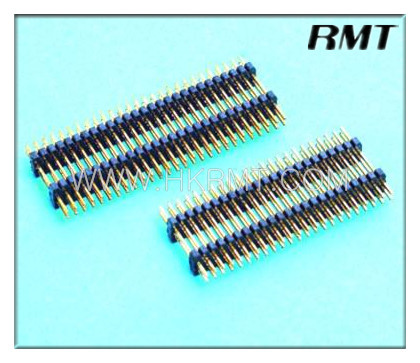 Pin Header 1.00mm Double Double Plastic 180 Degree
