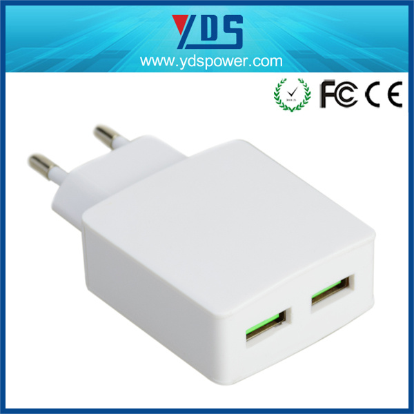 EU AC Plug Portable USB Mobile Phone Smart Charger EU