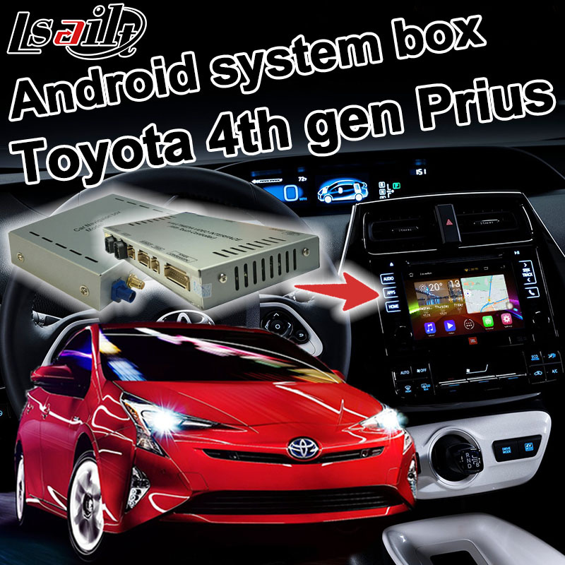 Android GPS Navigation Box for Toyota Prius 2016 4th Gen Video Interface WiFi Waze Youtube Pioneer Unit