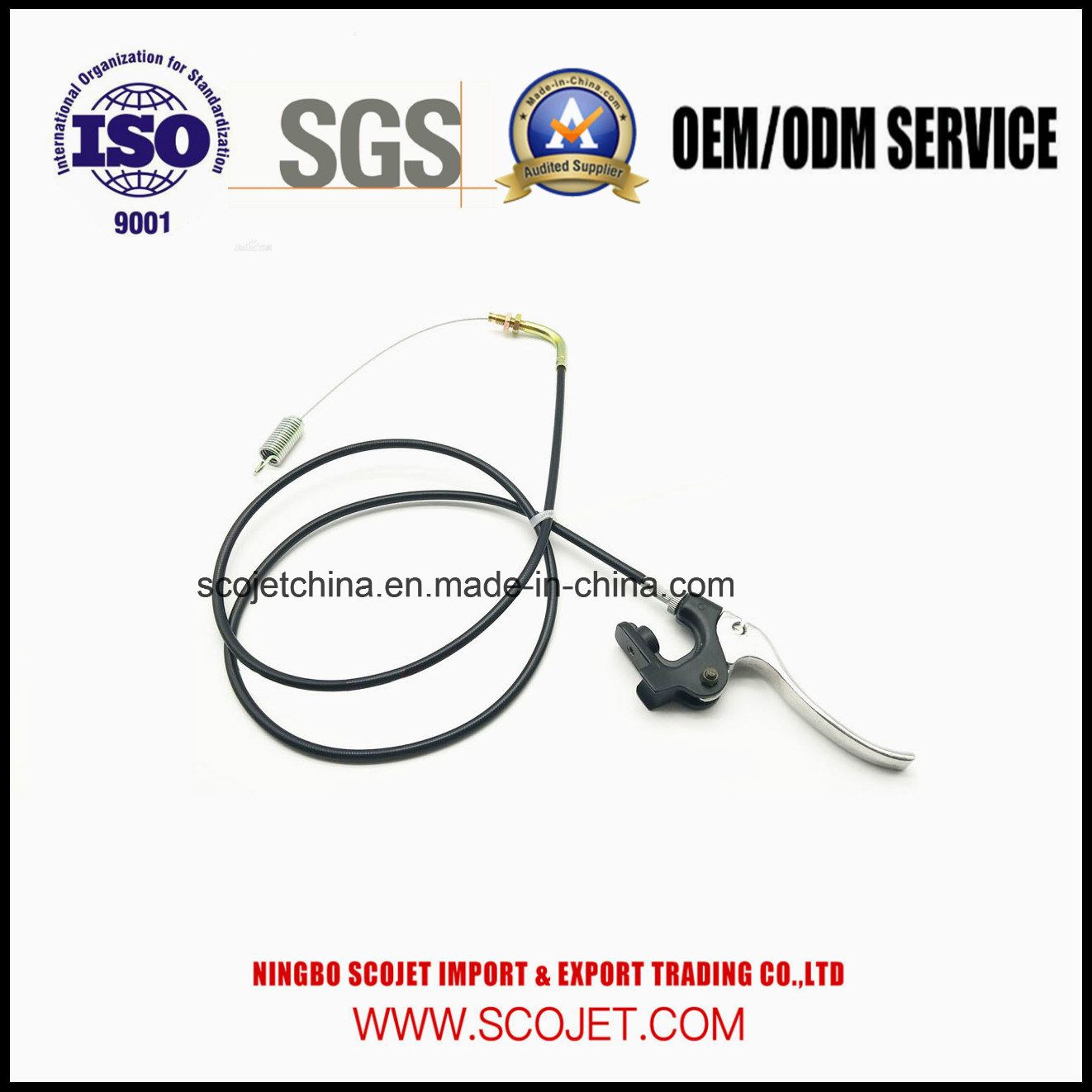 OEM High Quality Control Cable with Spring and Die Casting Handle