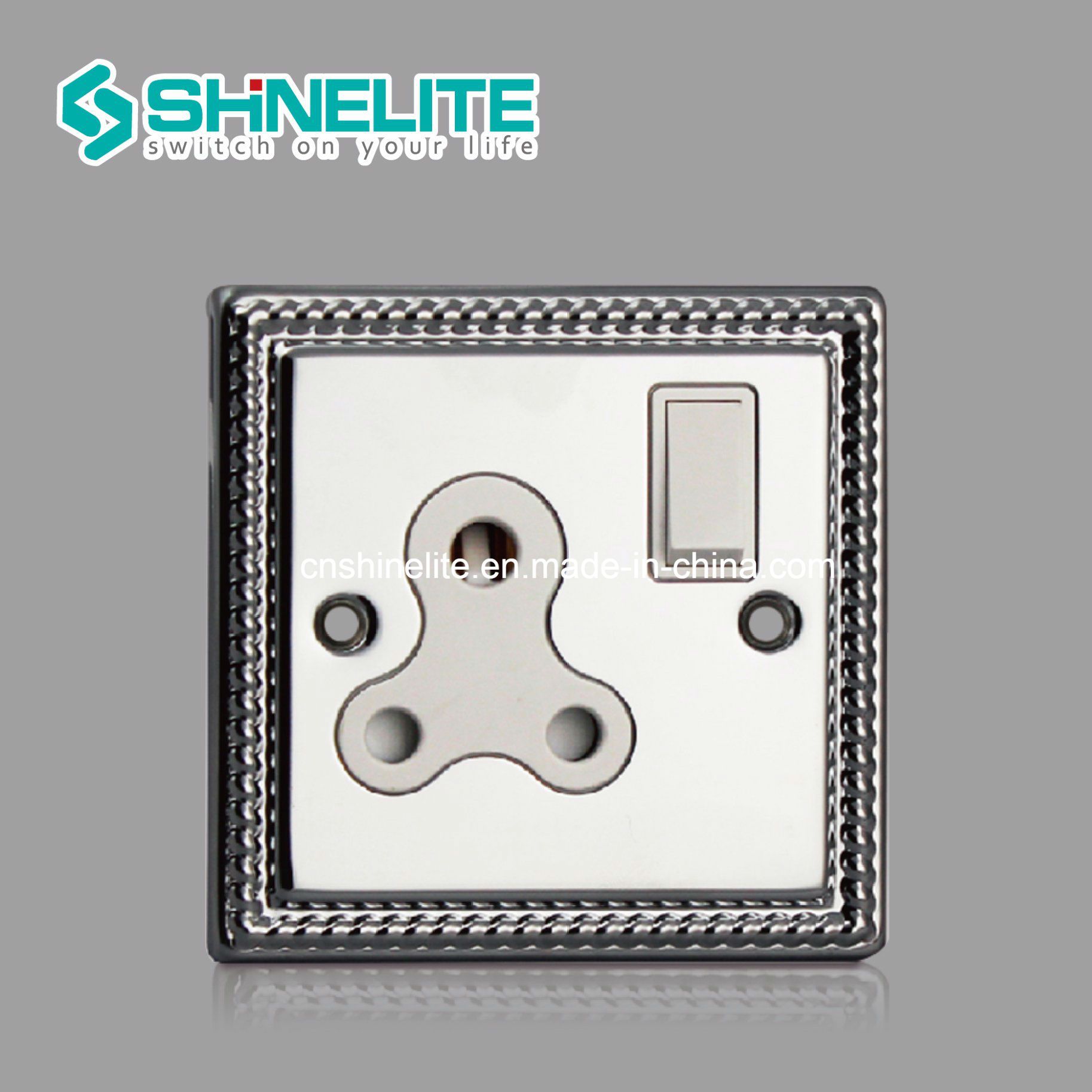 High Quality 13A 1gang Round Pin Socket BS546